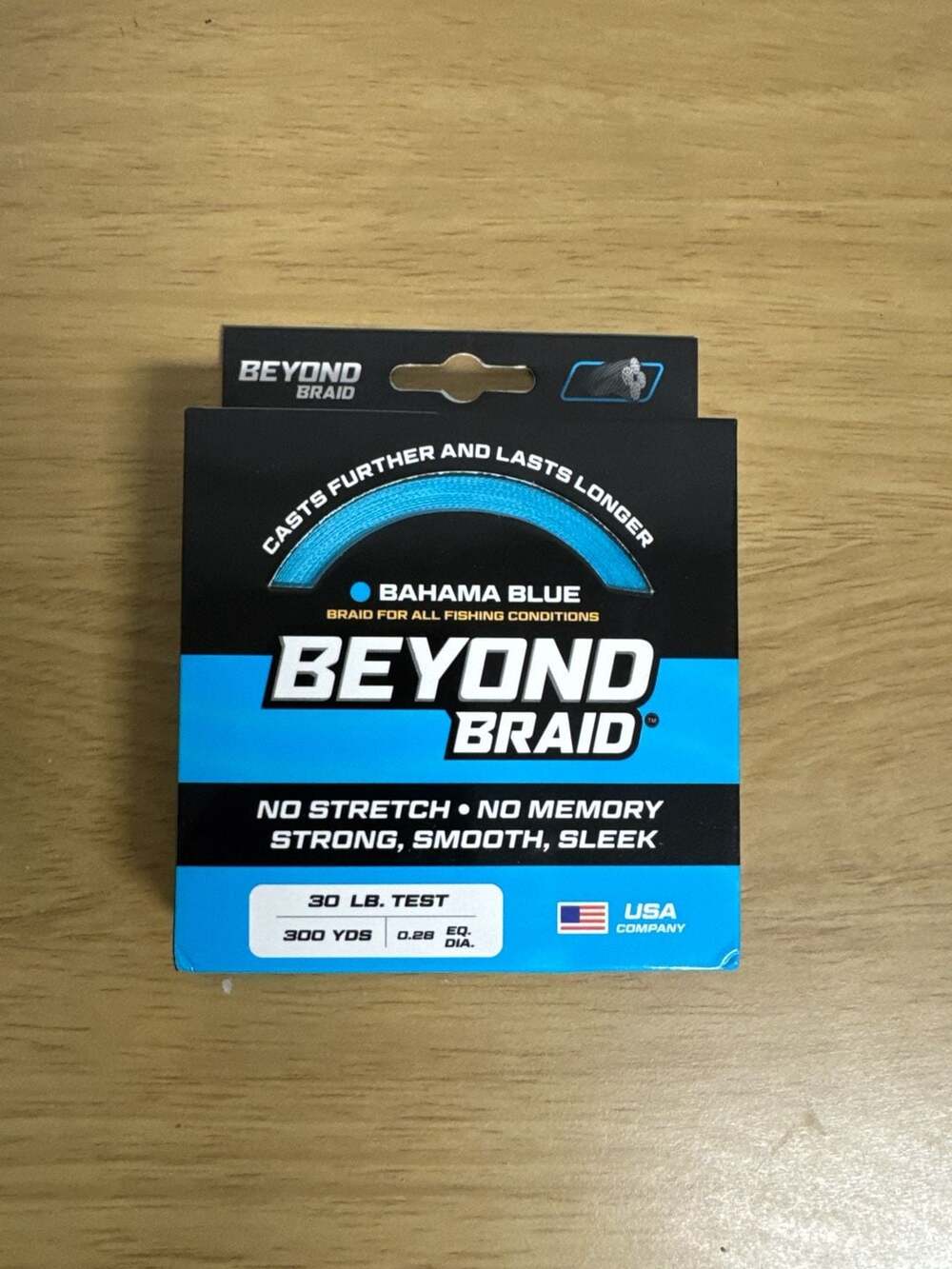 Lot of 4 Beyond Braid Bahama Blue 4X Braided Fishing Line 30lb 300 Yards